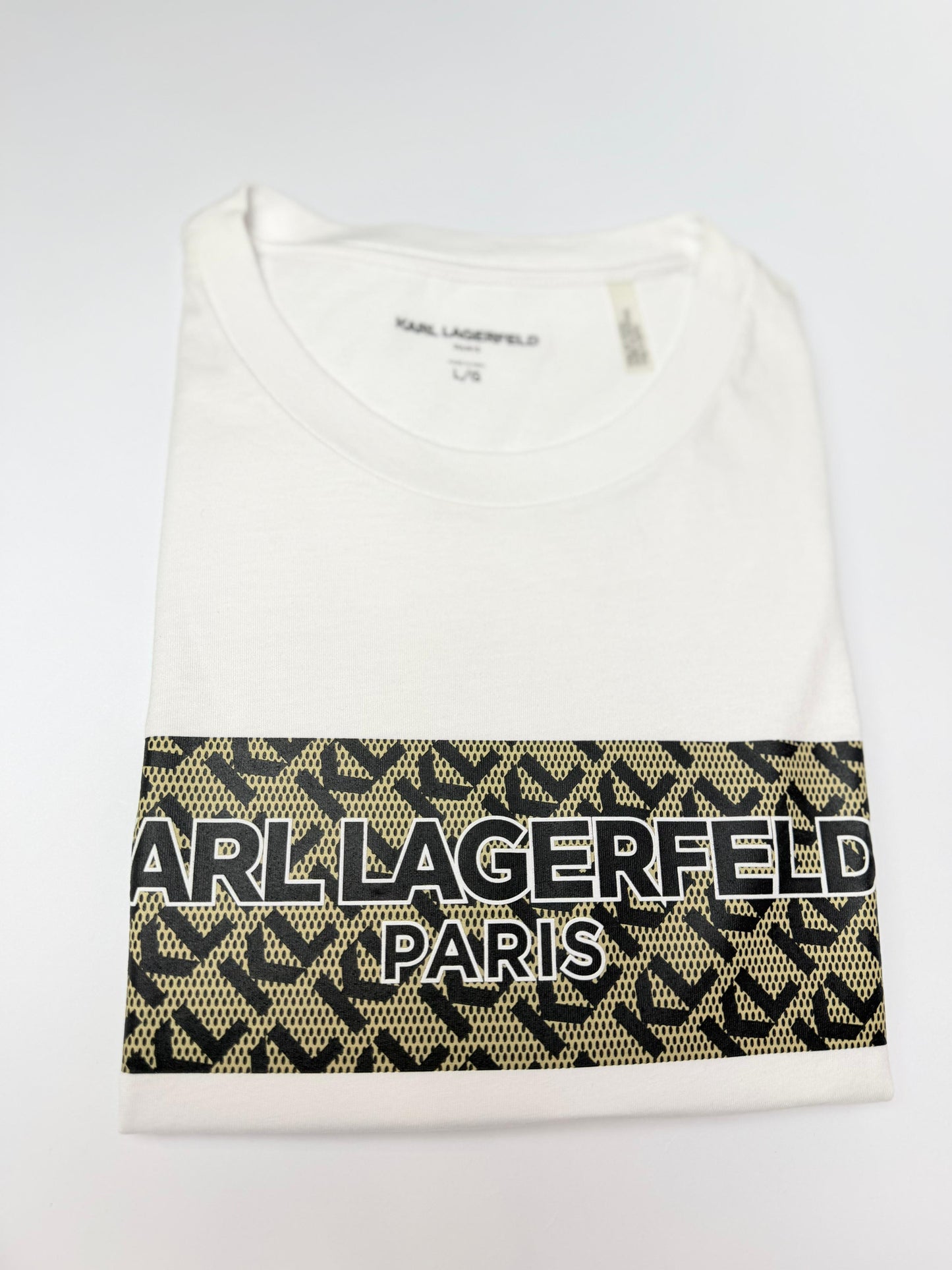 Camiseta Karl Lagerfeld hombre Algodón Blanca Estampado