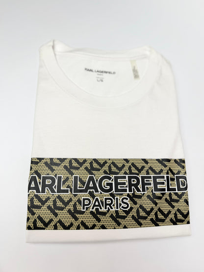 Camiseta Karl Lagerfeld hombre Algodón Blanca Estampado