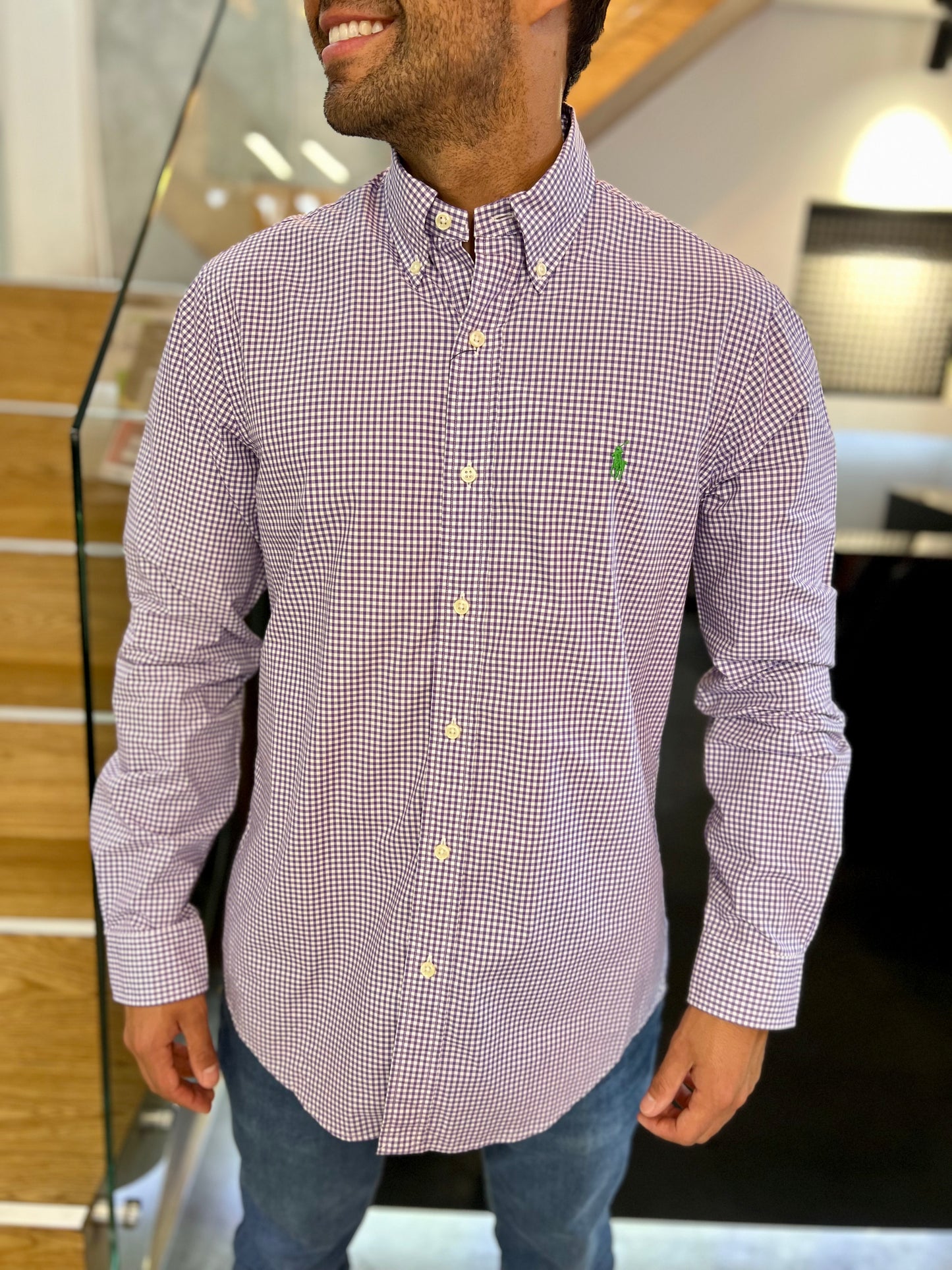 Camisa Polo R.L hombre Algodón
