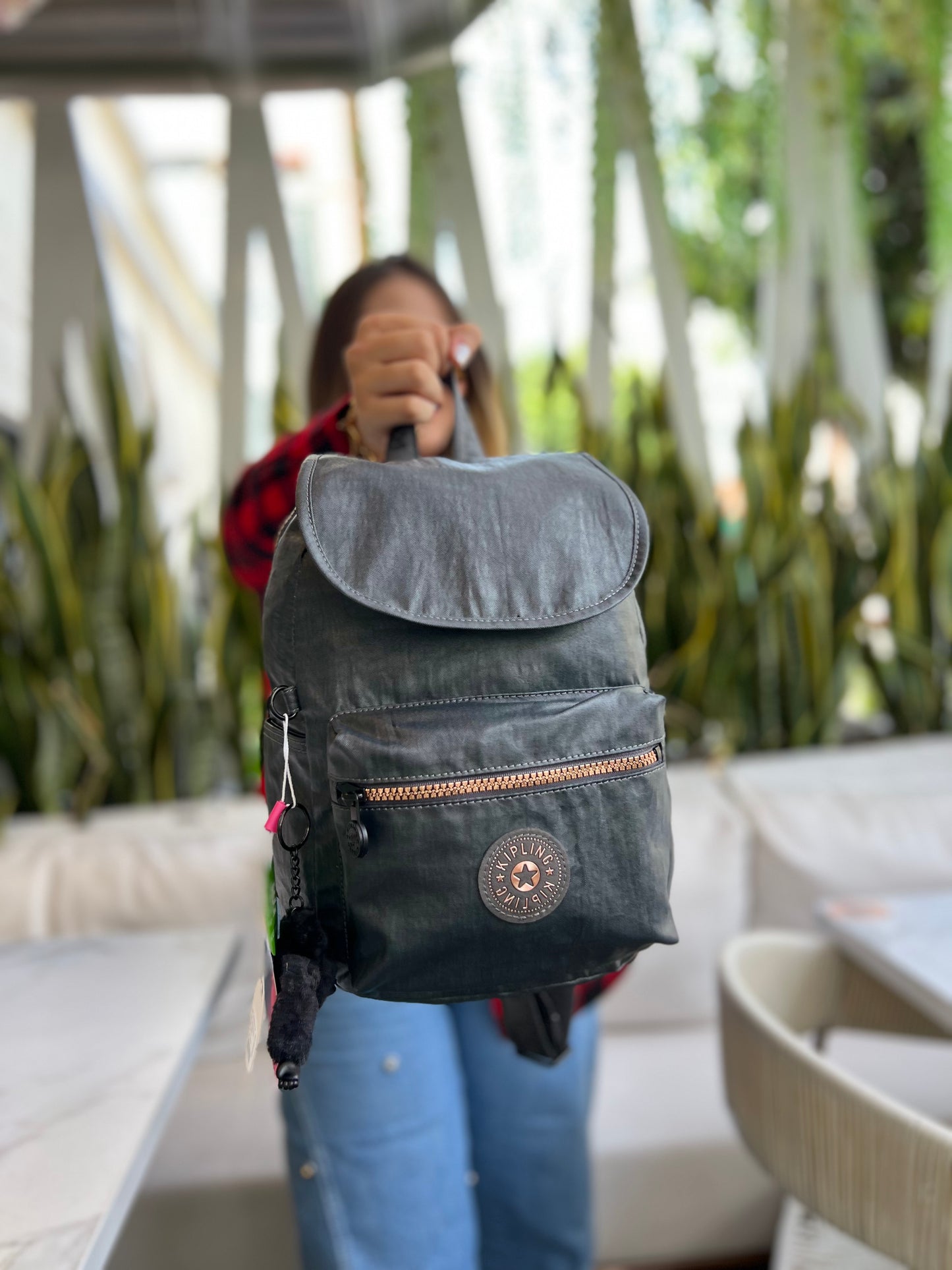 Morral Talla S City Pack Gris Metalizado