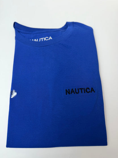 Camiseta Náutica hombre Algodón Azul Rey