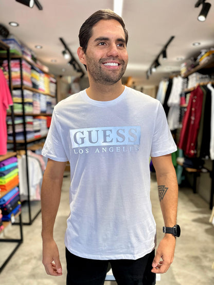 Camiseta Guess Hombre Blanca