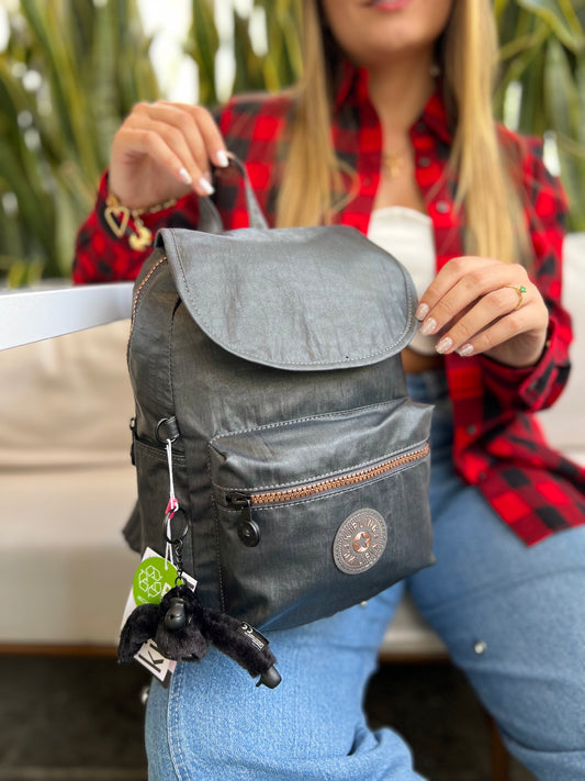 Morral Talla S City Pack Gris Metalizado