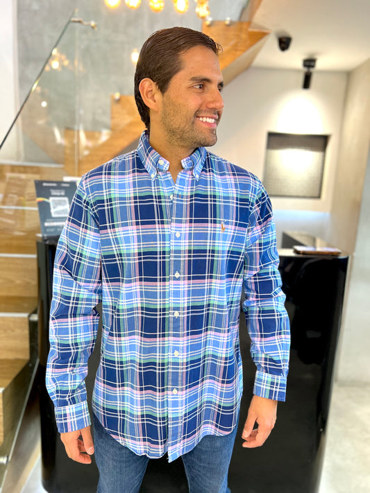 Camisa Polo R.L hombre Oxford