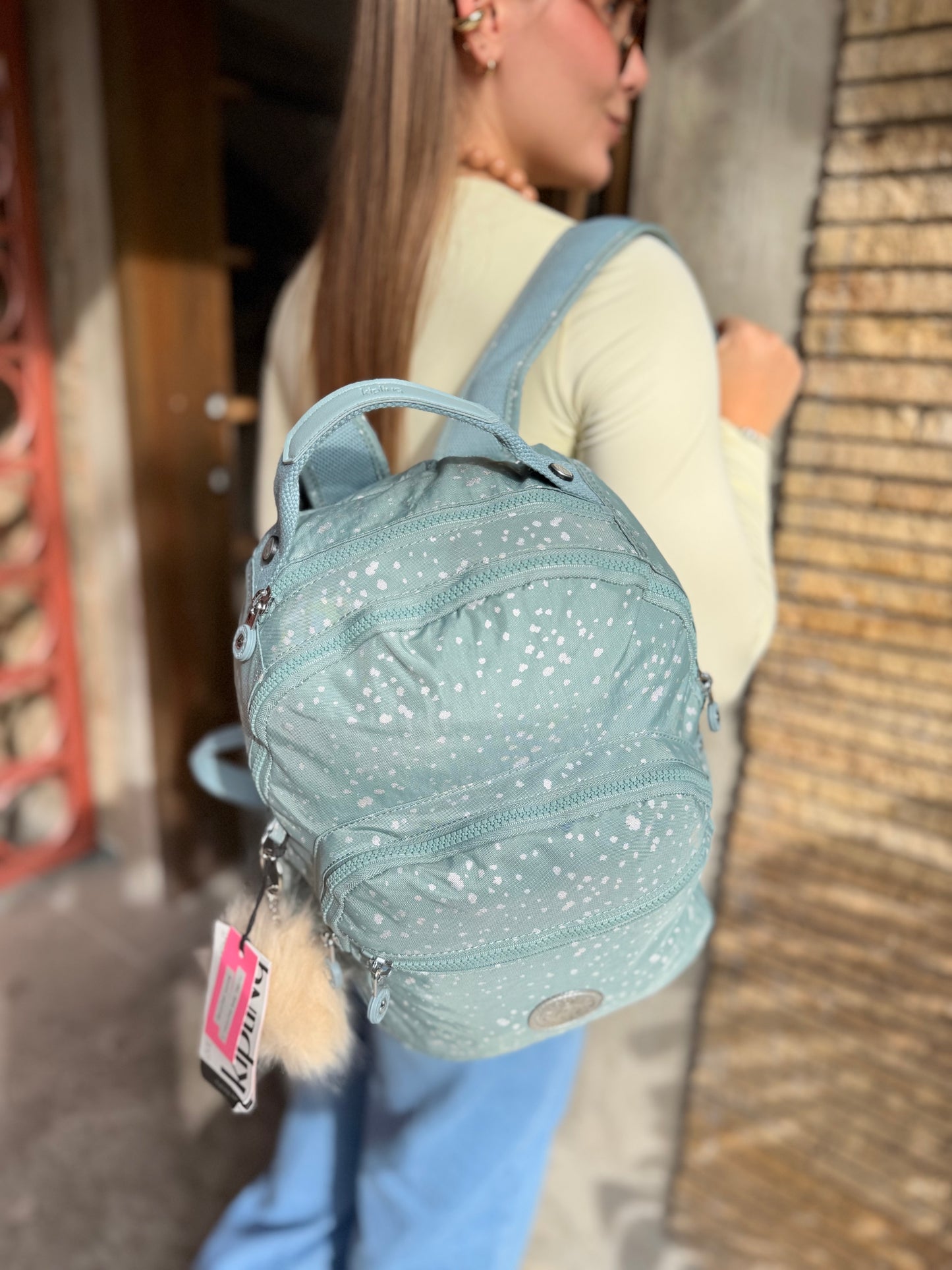 Morral talla M Celeste Estampado