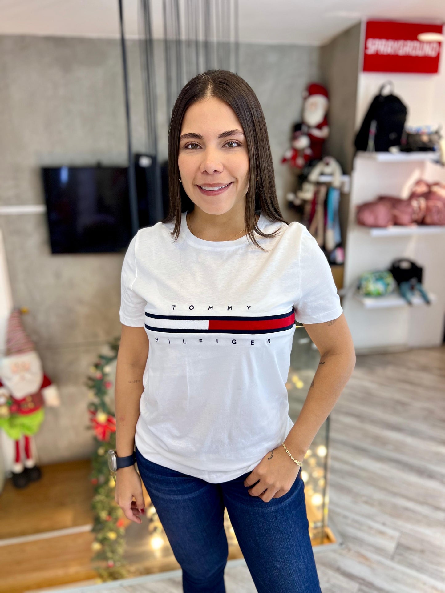 Camiseta Tommy Hilfiger Mujer Blanca