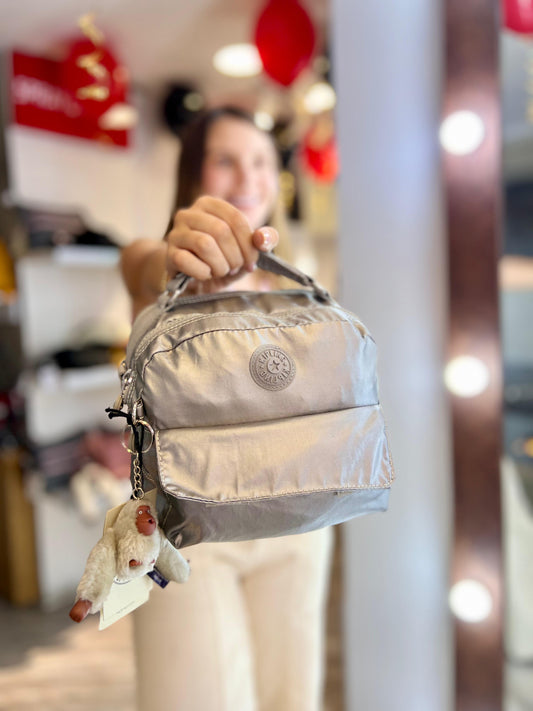Bolso Manos Libres Plateado