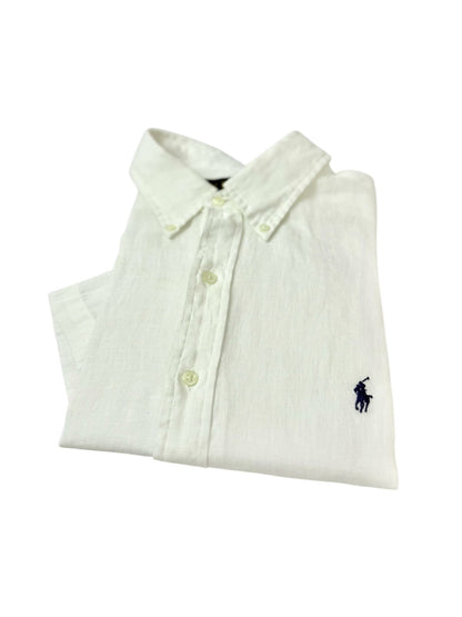 Camisa Polo R.L hombre Manga Corta Lino