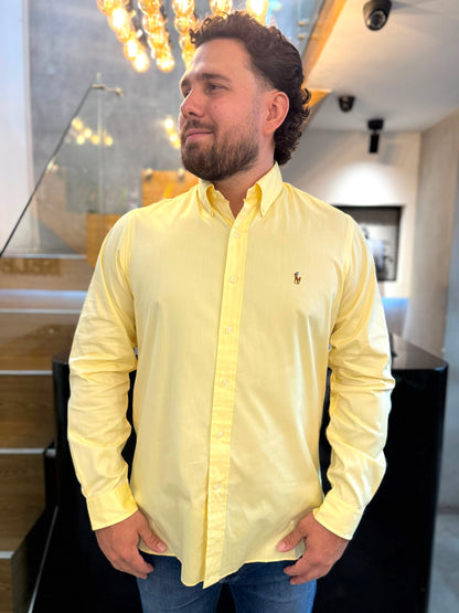 Camisa Polo R.L hombre Algodón Amarilla Caballo Multicolor