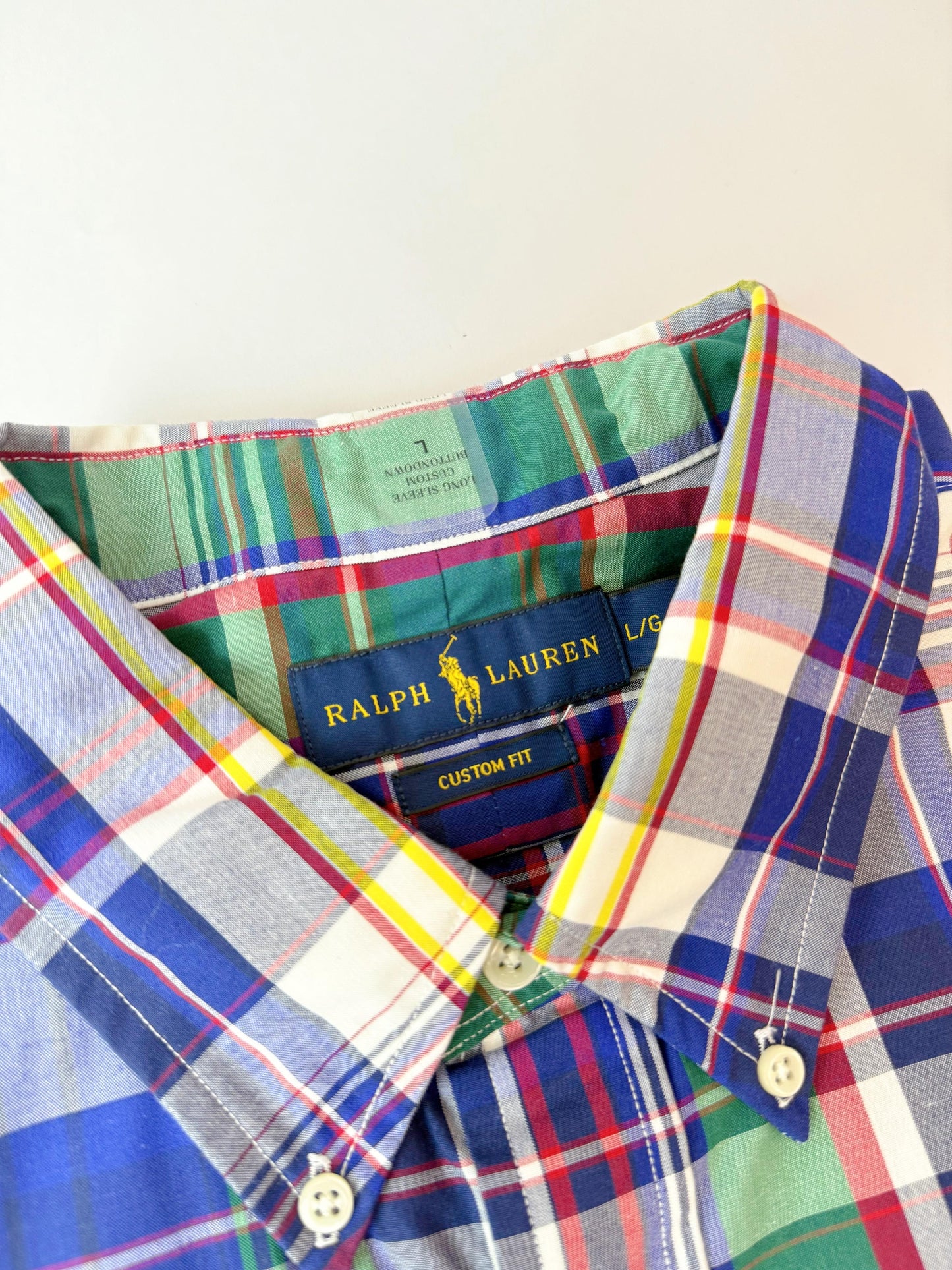 Camisa Polo R.L hombre Algodón Custom Fit