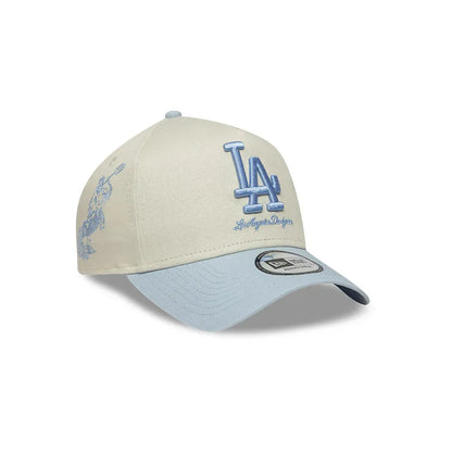 Gorra New Era LA 940 Ajustable Beige - Celeste