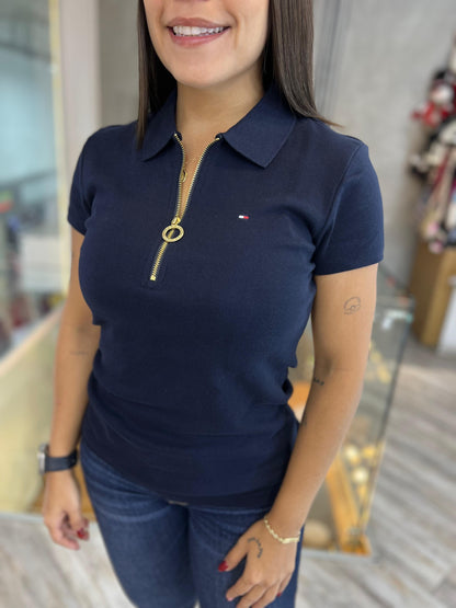 Polo Tommy Hilfiger Mujer Azul