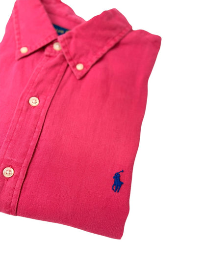 Camisa Polo R.L hombre Lino