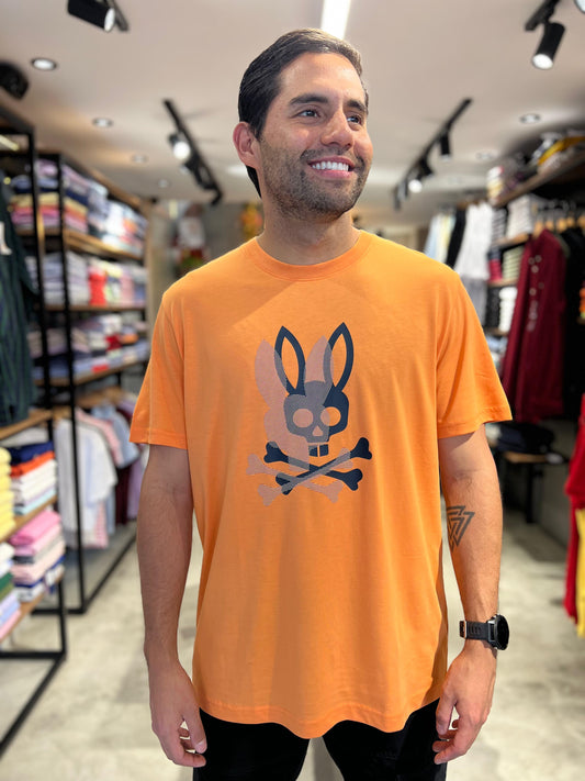 Camiseta Psycho Bunny Naranja