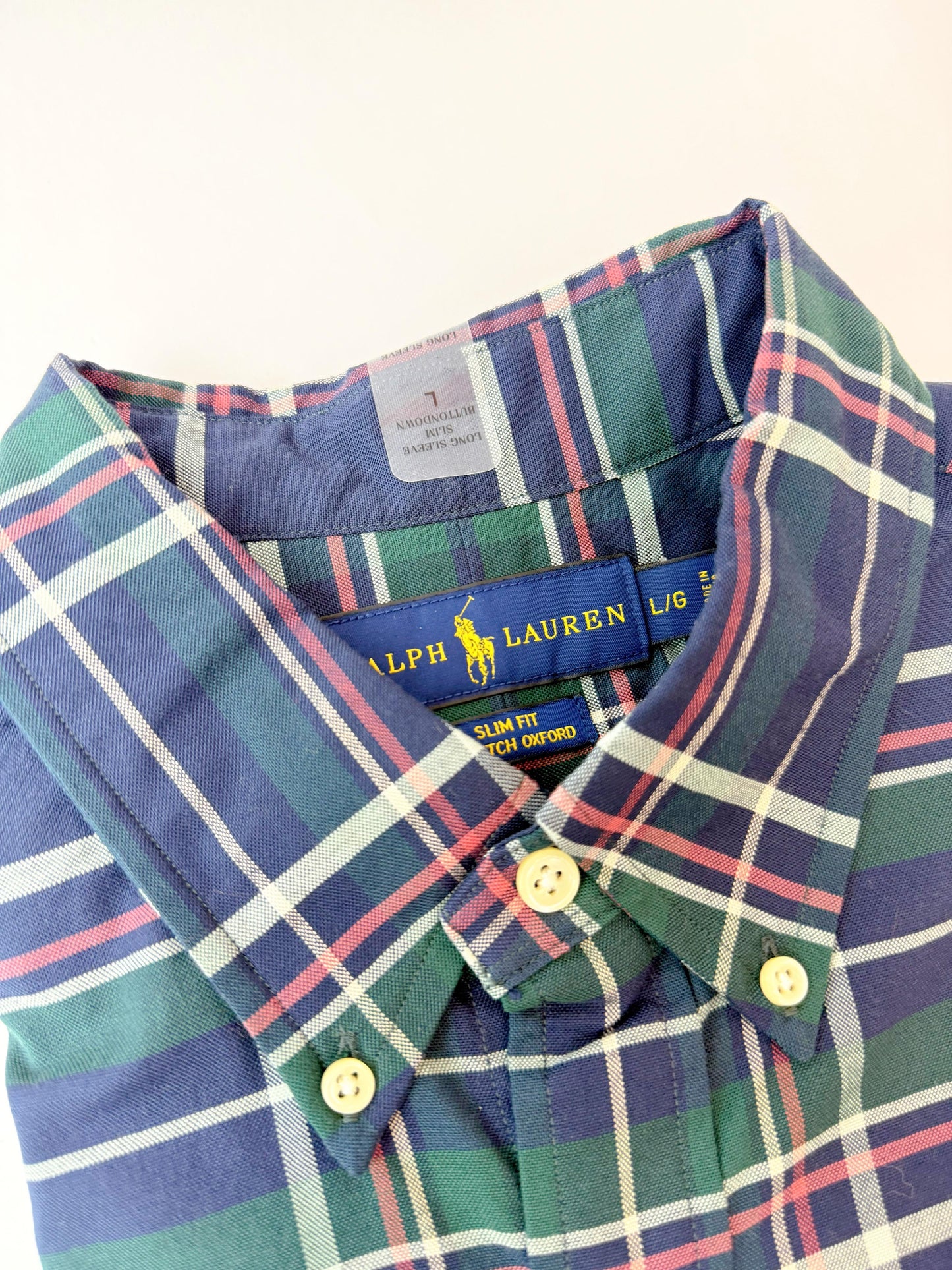 Camisa Polo R.L hombre Oxford Slim Fit