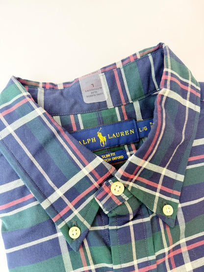 Camisa Polo R.L hombre Oxford Slim Fit