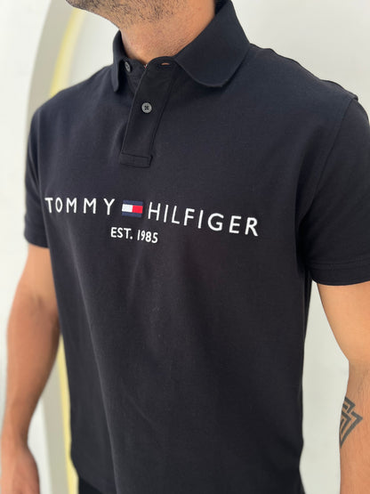 Polo Tommy Hilfiger Hombre Negro N.C