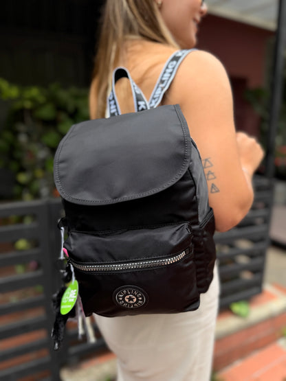 Morral Talla S City Pack Negro-Plateado
