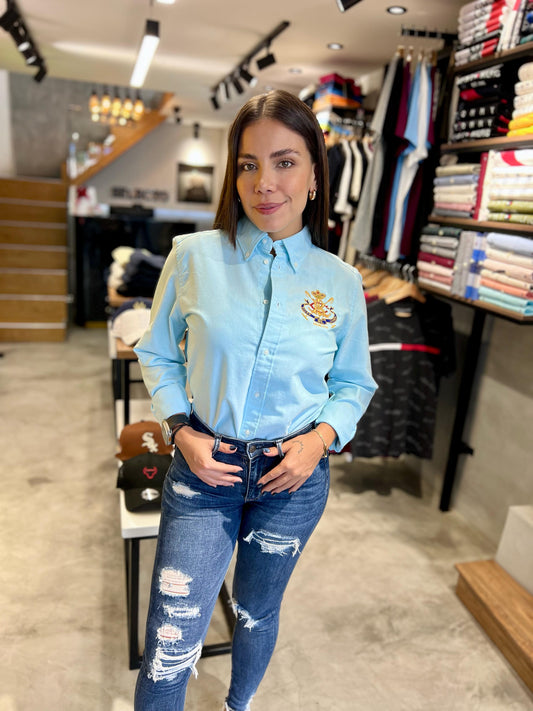 Camisa Polo R.L Dama Oxford