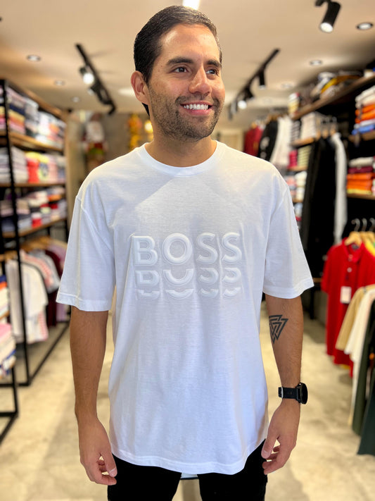 Camiseta Hugo Boss Blanco