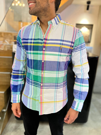 Camisa Polo R.L hombre Oxford Slim Fit