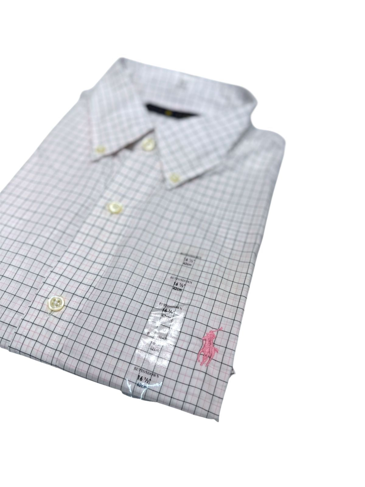 Camisa Polo R.L hombre Algodón Caballo Rosado