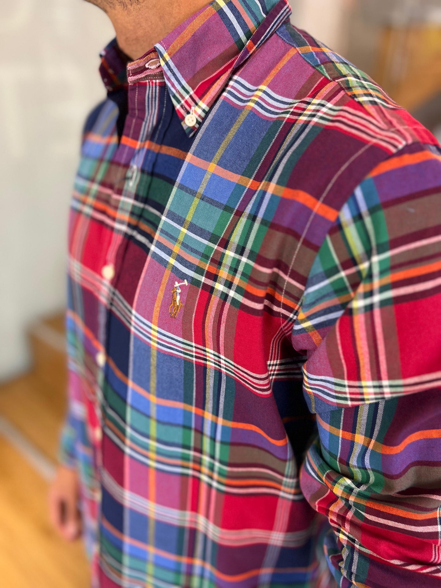 Camisa Polo R.L hombre Oxford