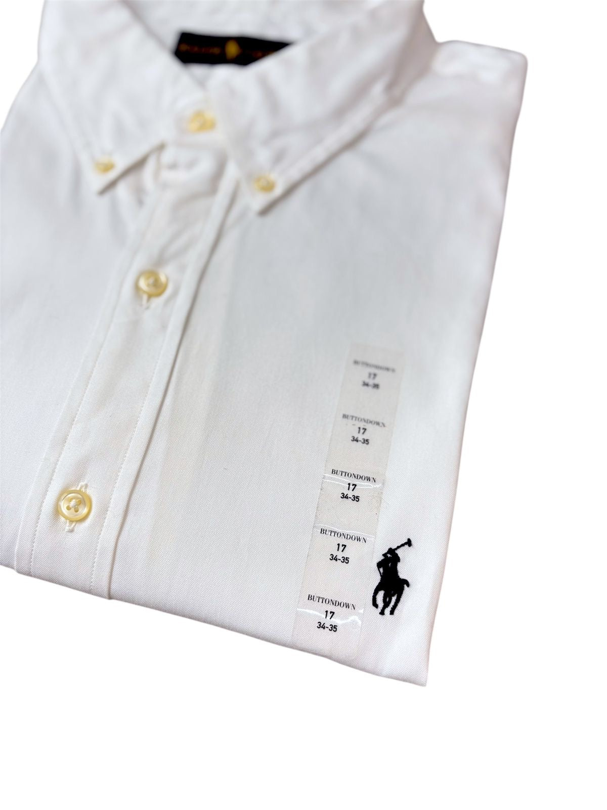 Camisa Polo R.L hombre Algodón Blanca