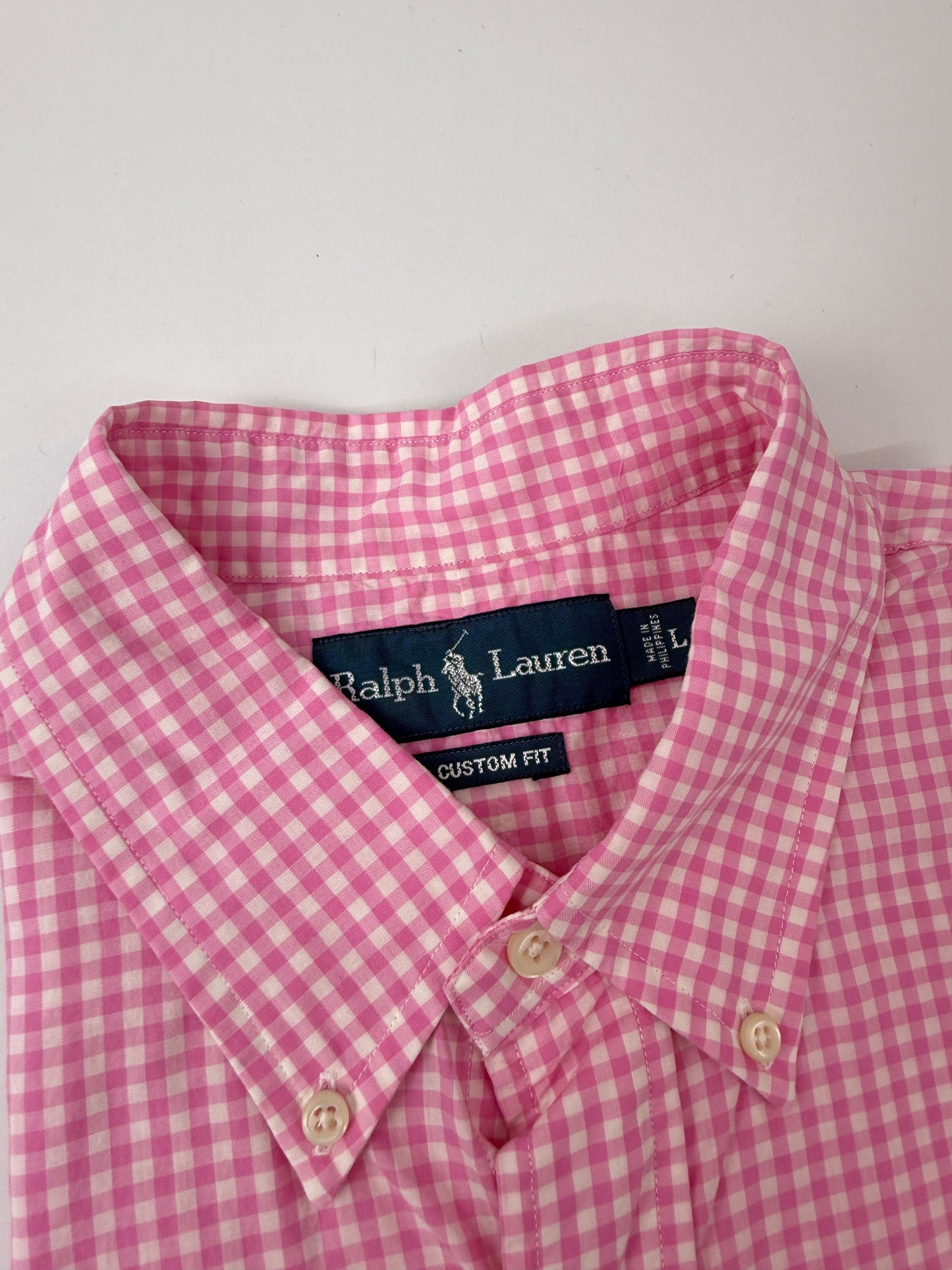 Camisa Polo R.L hombre Algodón Custom Fit