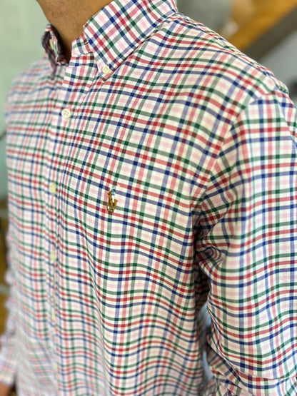 Camisa Polo R.L hombre Oxford