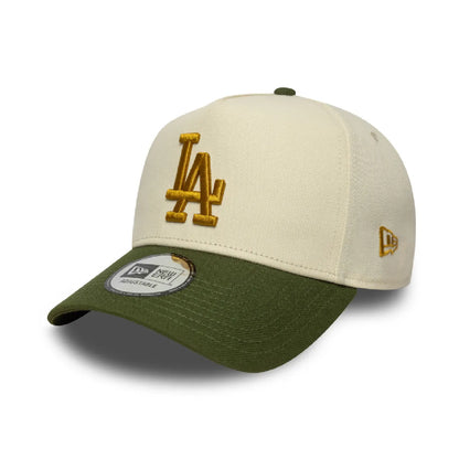Gorra New Era LA 940 Ajustable Beige - Verde