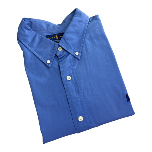 Camisa Polo R.L hombre Algodón Azul Caballo Azul