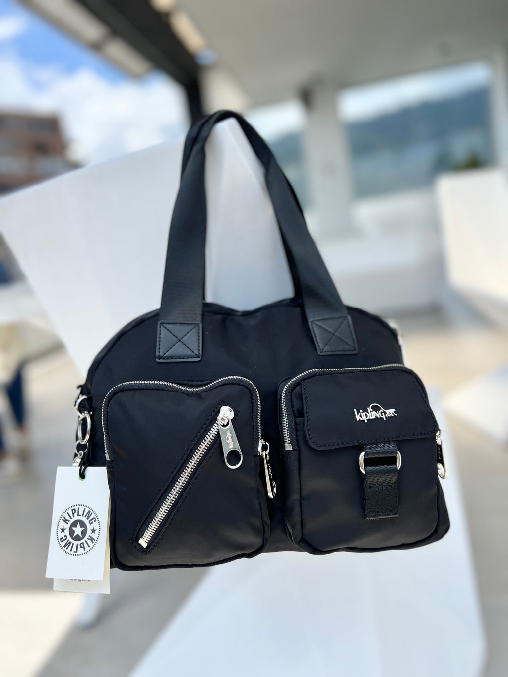 Bolso De Mano Defea Negro de Lujo