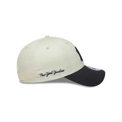 Gorra New Era NY 940 Ajustable Beige - Azul
