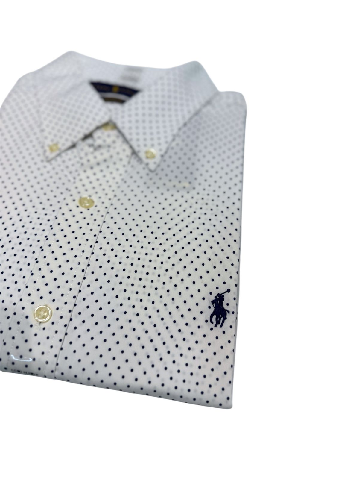 Camisa Polo R.L hombre Performance Puntos Azules