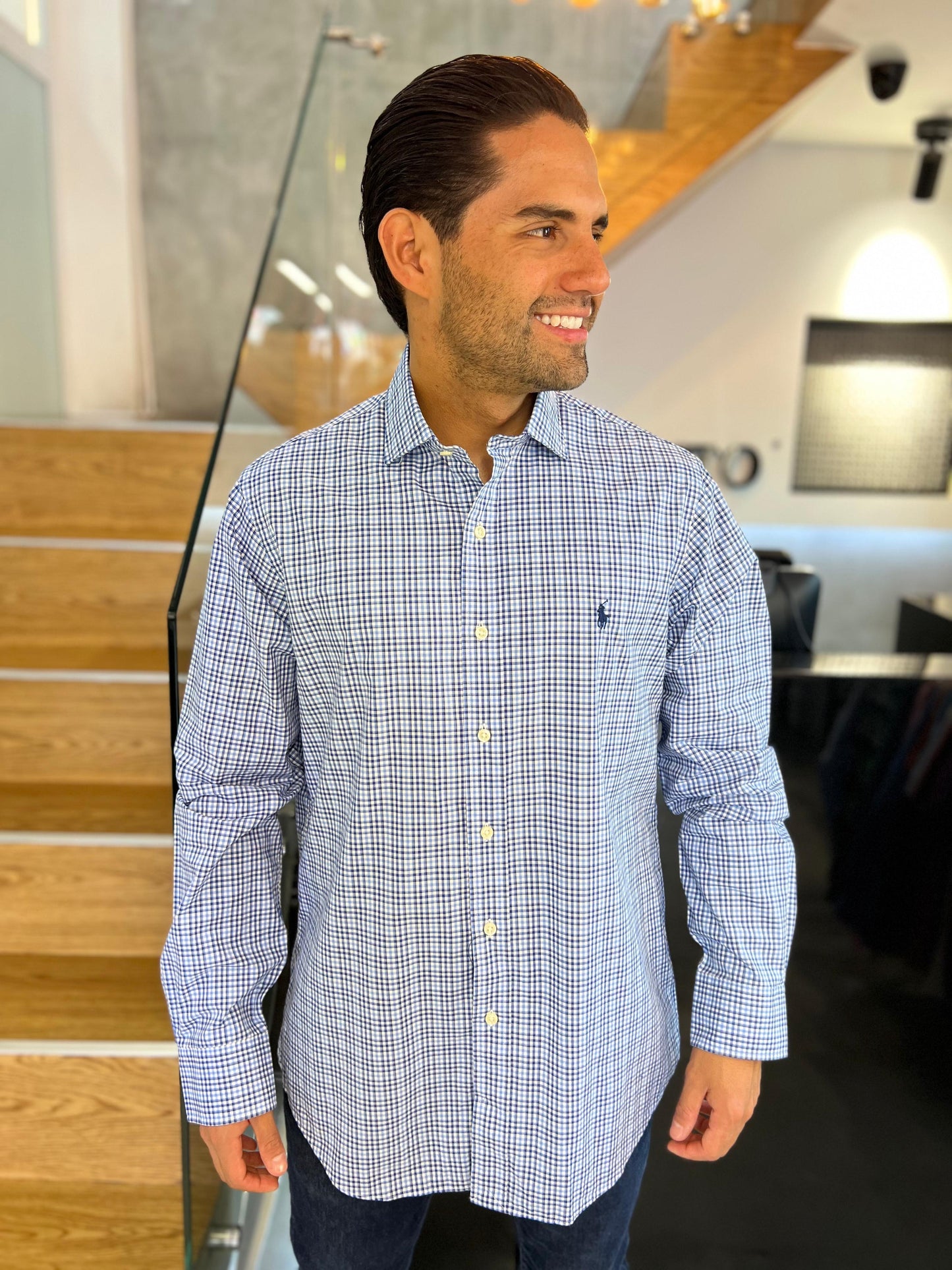 Camisa Polo R.L hombre Algodón