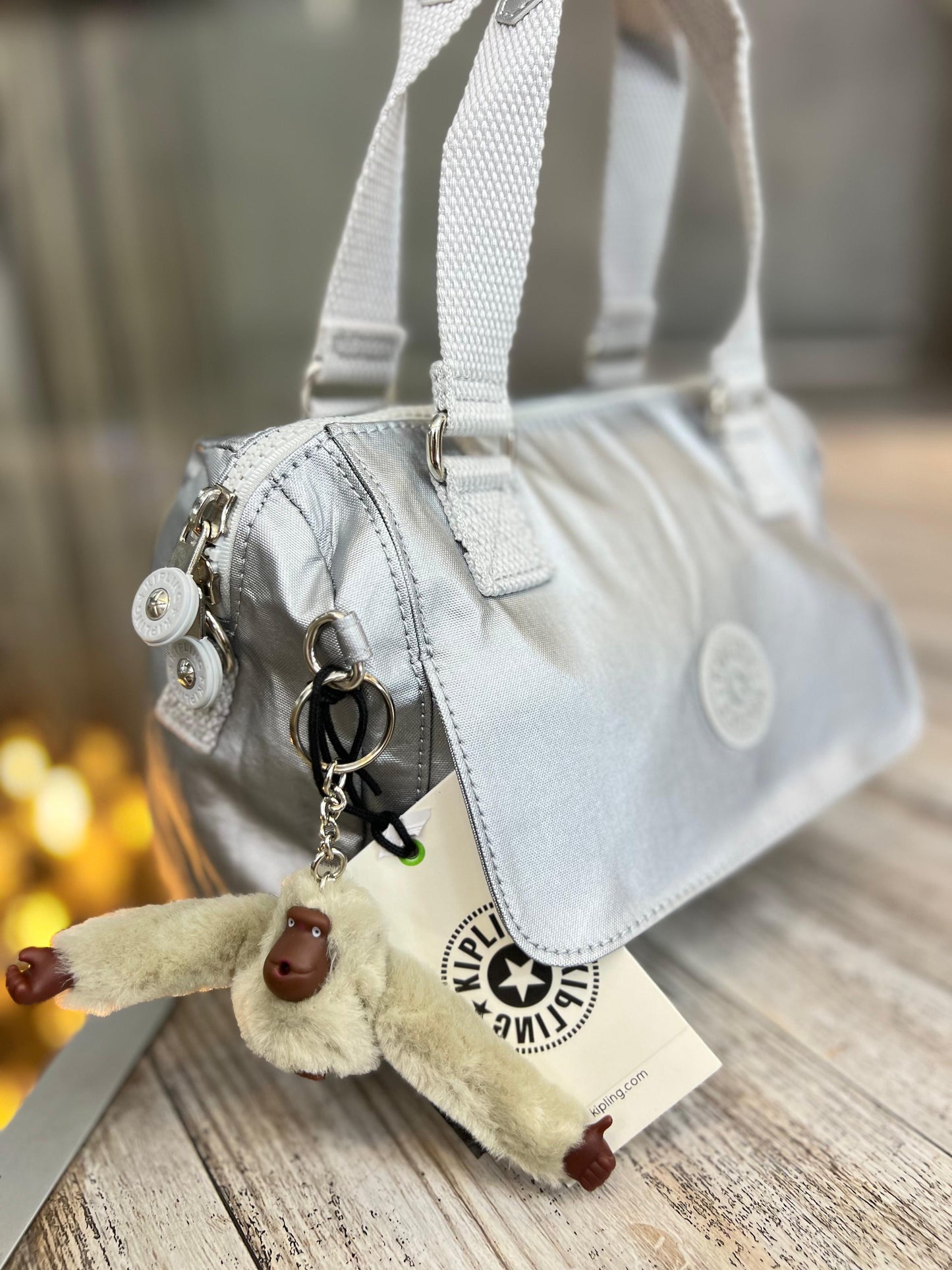 Bolso Manos Libres Plateado