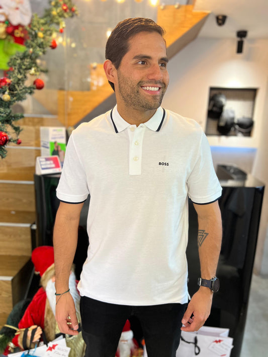 Polo Hugo Boss Blanco