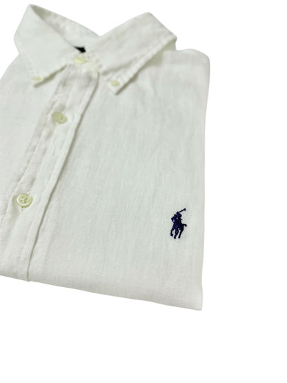 Camisa Polo R.L hombre Manga Corta Lino