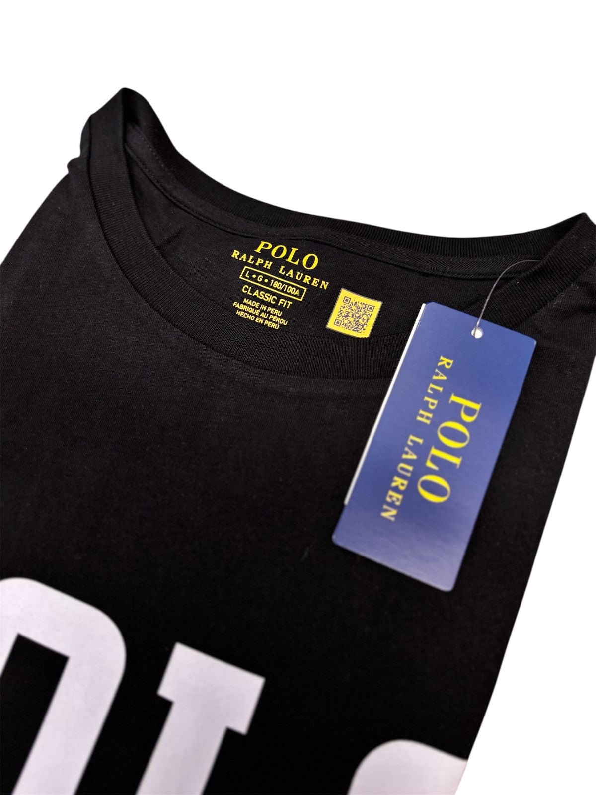 Camiseta Polo R.L hombre Algodón Negra