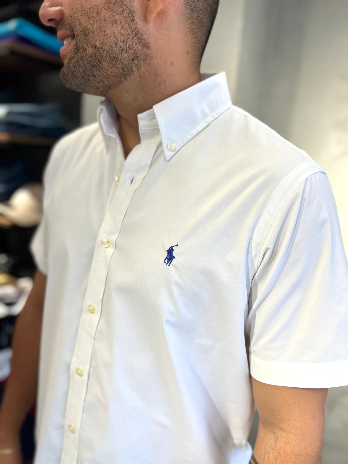 Camisa Polo R.L hombre Manga Corta