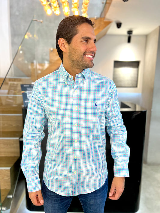 Camisa Polo R.L hombre Algodón Slim Fit