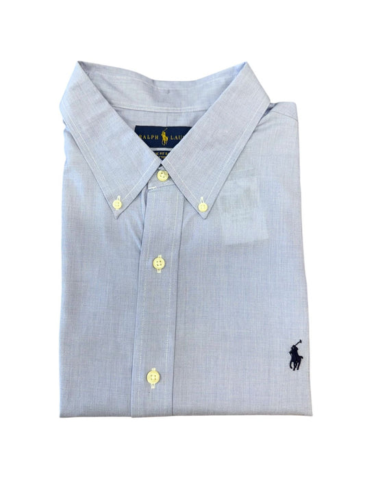 Camisa Polo R.L hombre Algodón Celeste
