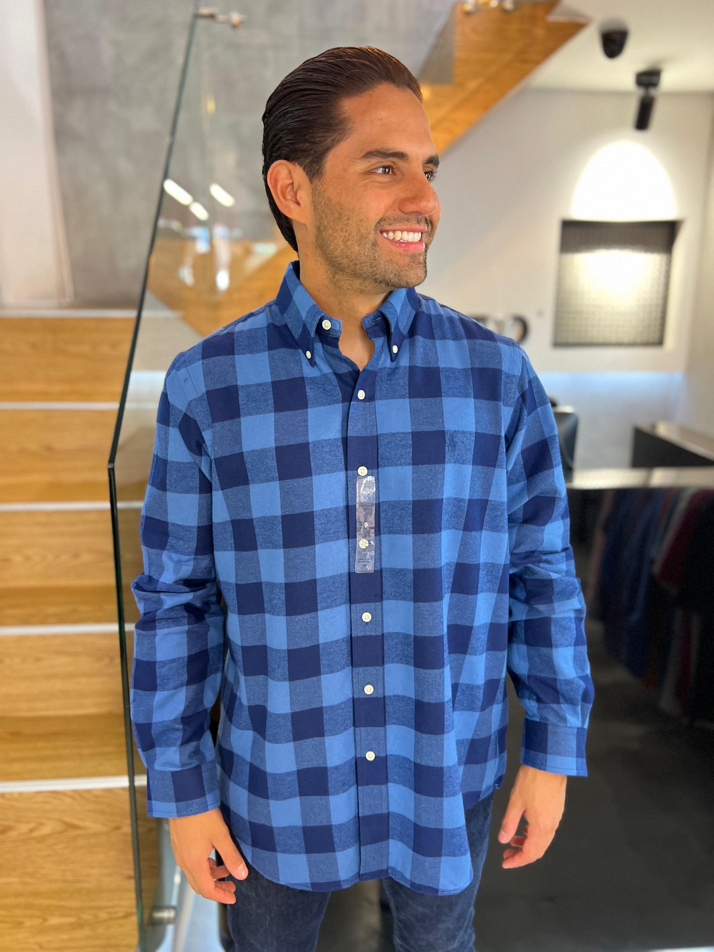 Camisa Polo R.L hombre Oxford