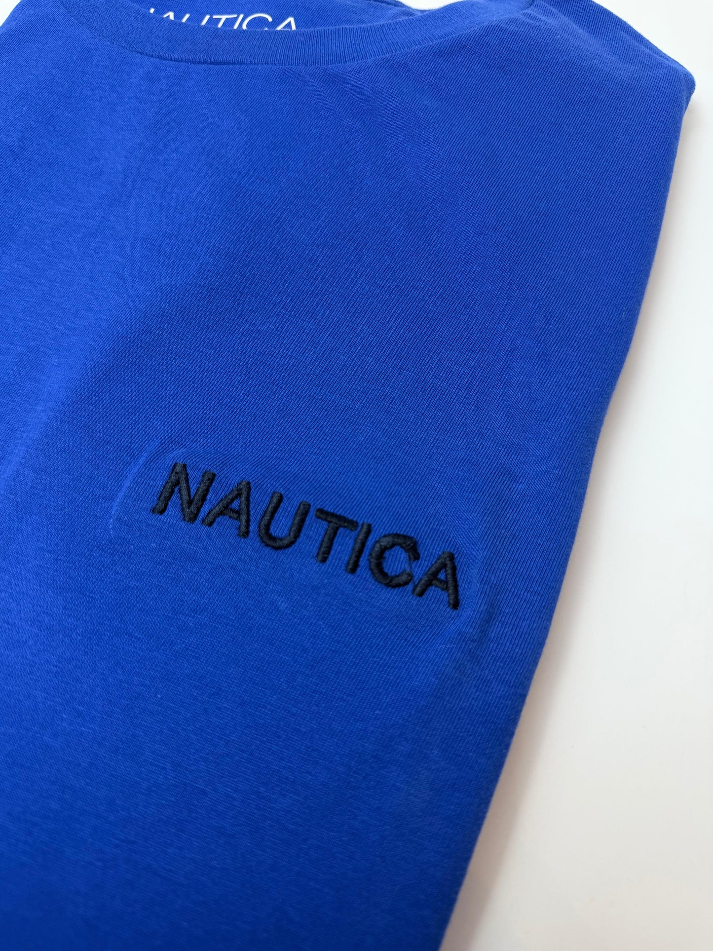 Camiseta Náutica hombre Algodón Azul Rey