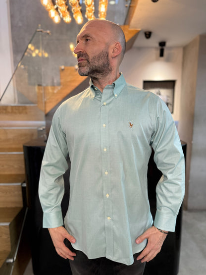 Camisa Polo R.L hombre algodón Verde Pistacho Caballo Multicolor