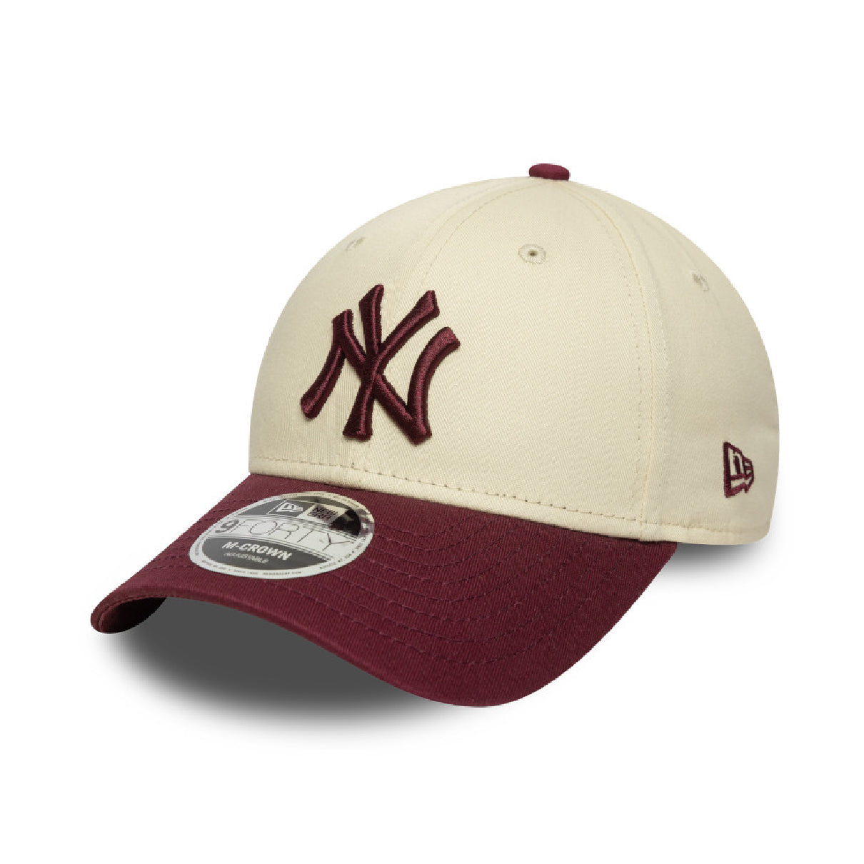 Gorra New Era NY 940 Ajustable Beige - Vinotinto
