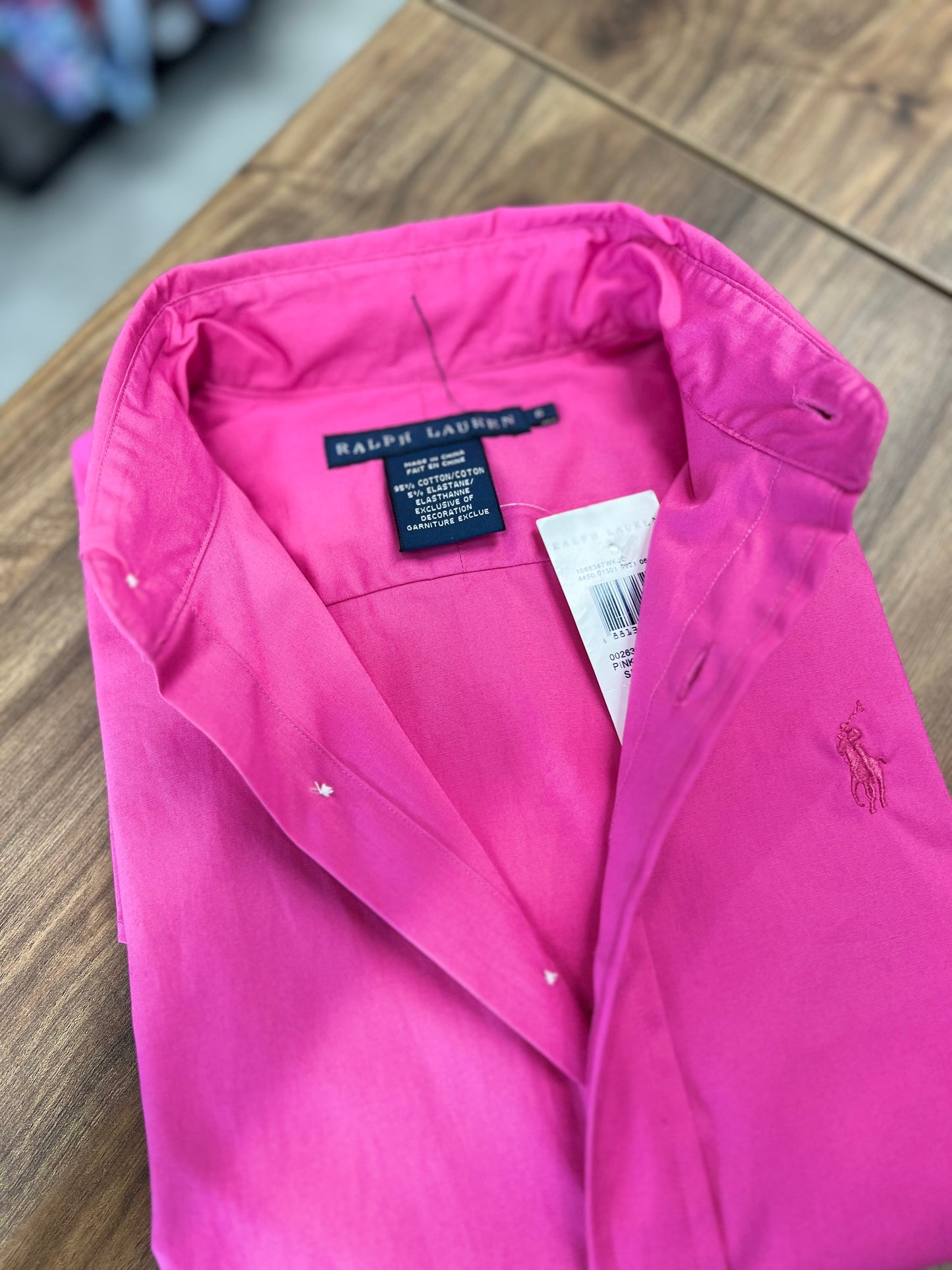 Camisa Polo R.L dama Fuscia