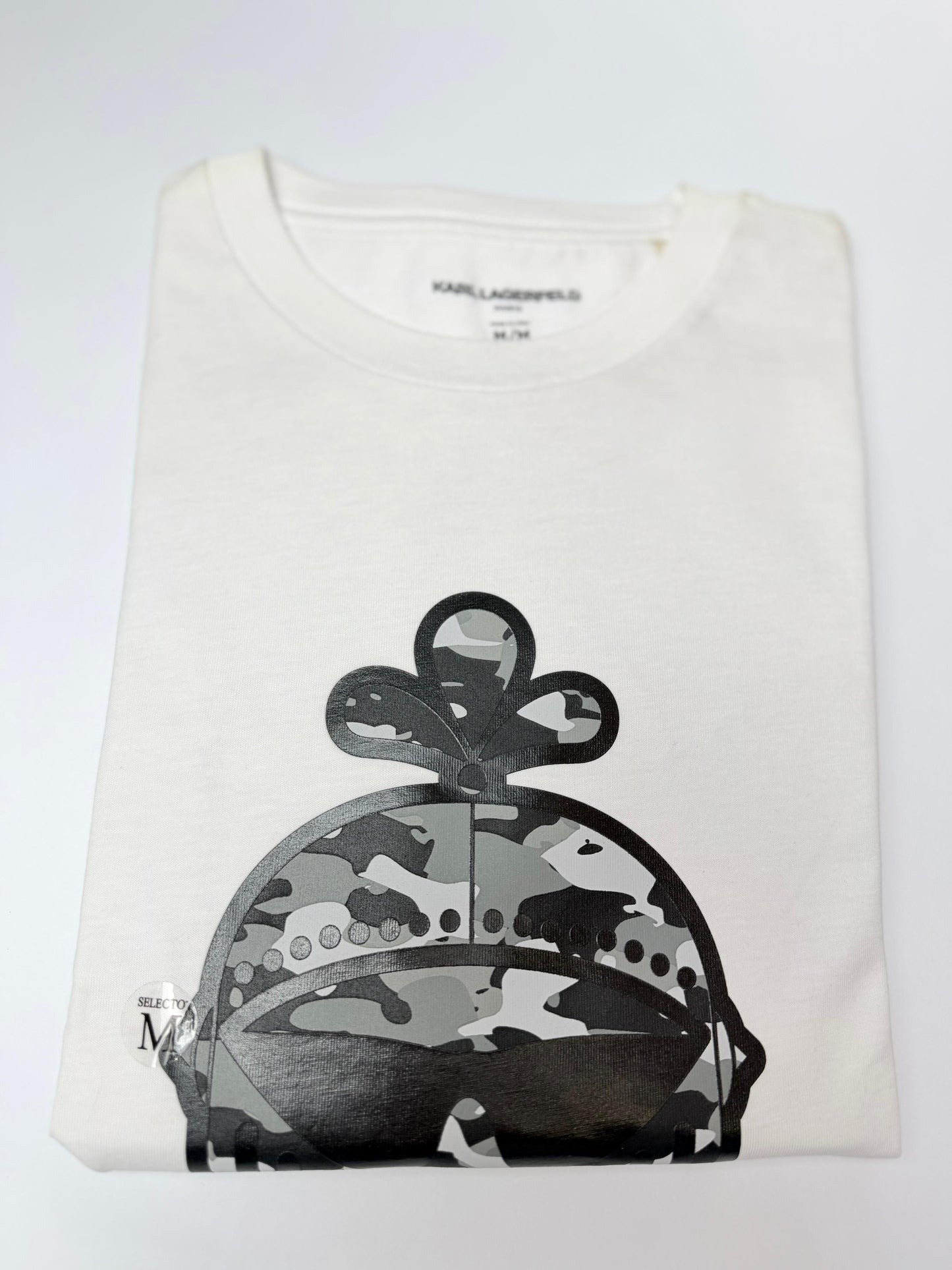 Camiseta Psycho bunny hombre Algodón Blanca Camuflado
