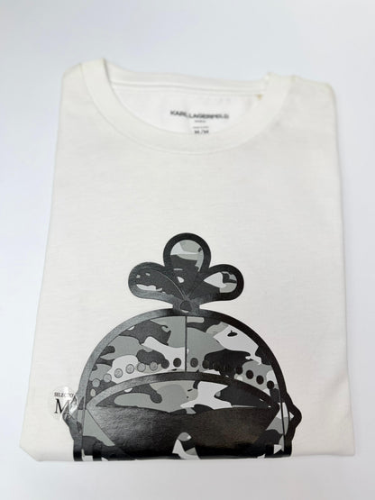 Camiseta Psycho bunny hombre Algodón Blanca Camuflado